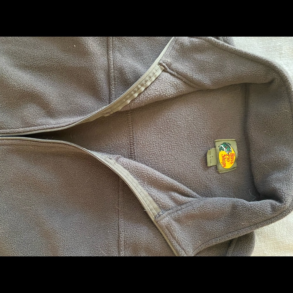 grey fleece zip up